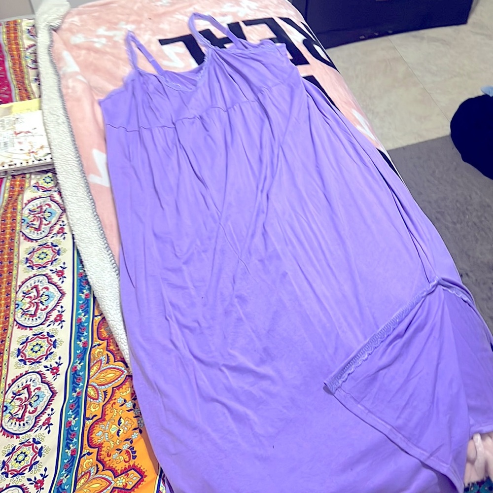 Cotton Nightie with Lace Trim Size 26-28